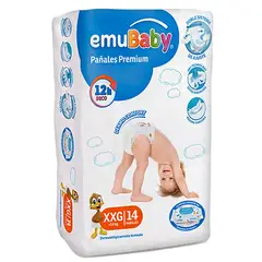 EMUBABY - Pañal Premium XXG 14