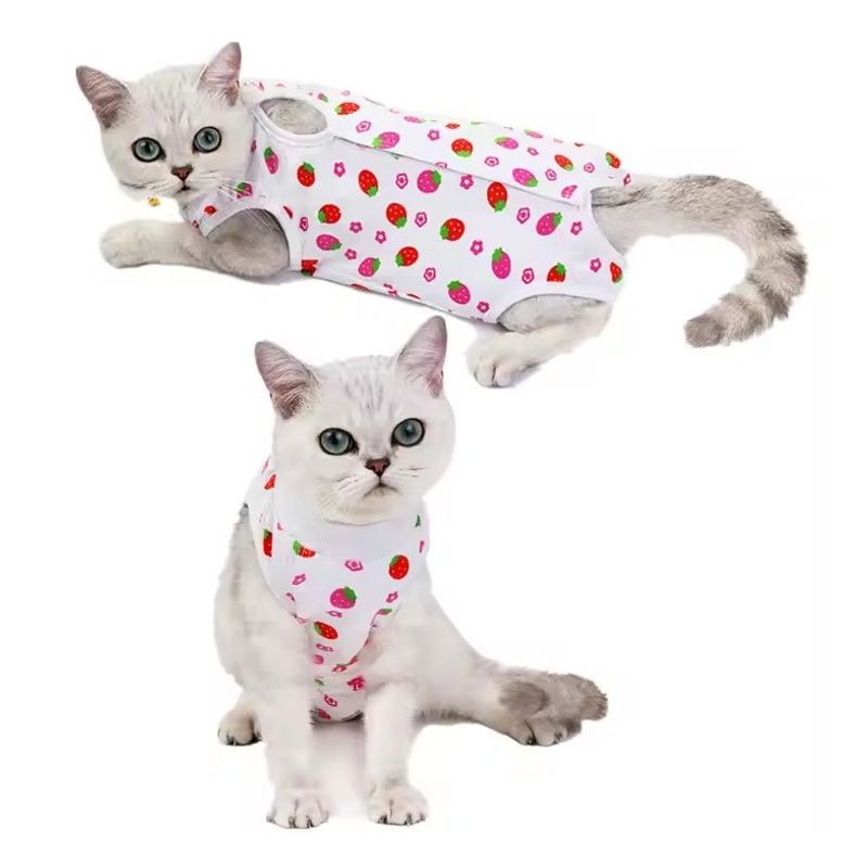 MARBEN PETS - Faja Body Post Operatorios Para Perro Gato Chaleco Rojo