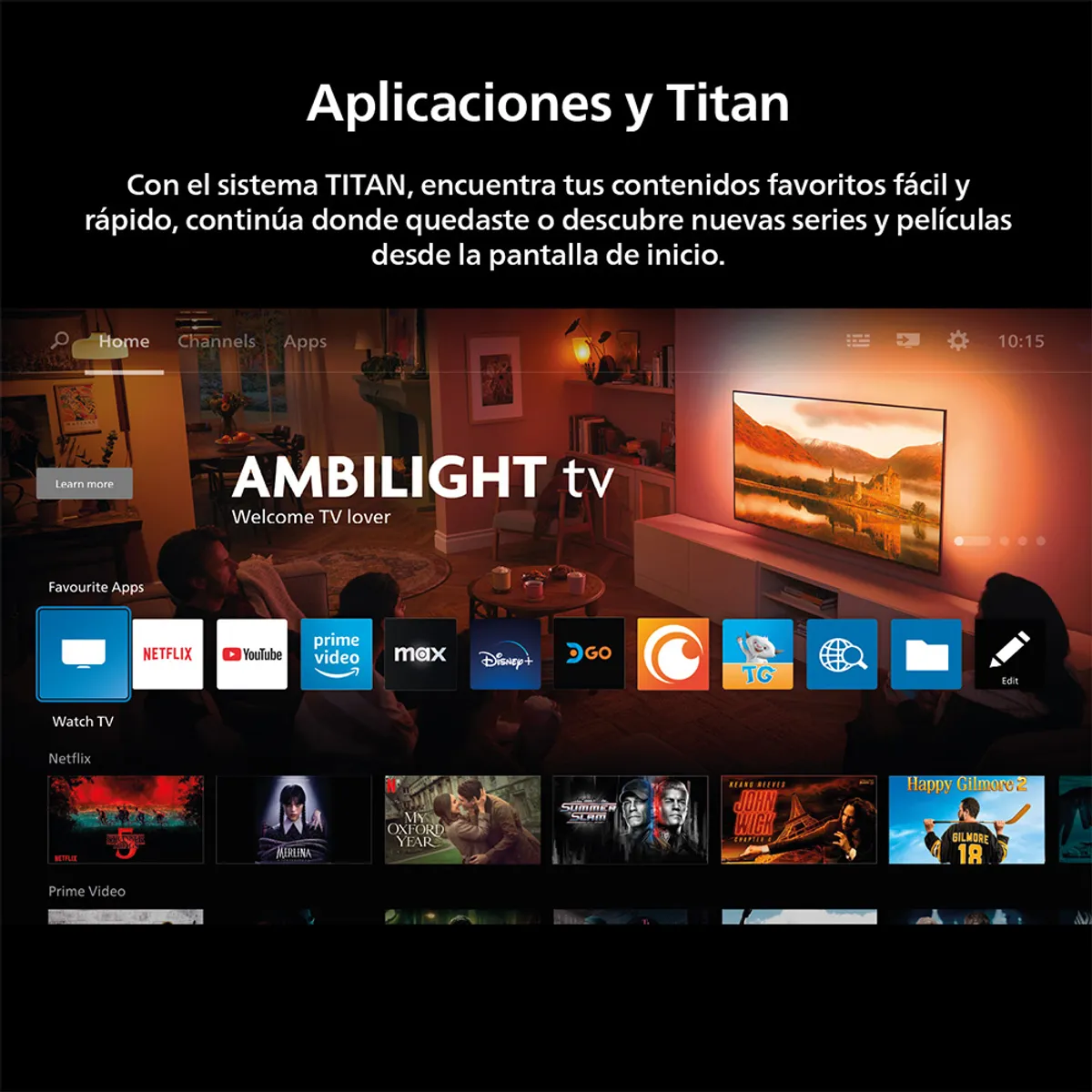 PHILIPS - Smart TV Philips 85 Ambilight TV 4K UHD 85PUD8209