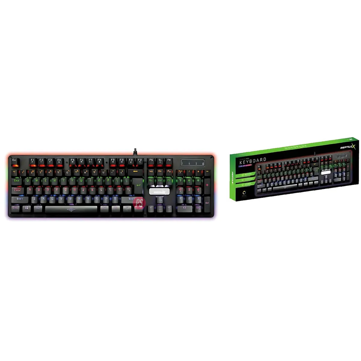 REPTILEX - Teclado Gamer Pc Mecánico Retroiluminado - Ps