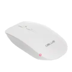 DBLUE - Mouse Óptico Inalámbrico Diseño Plano Color Blanco - Ps