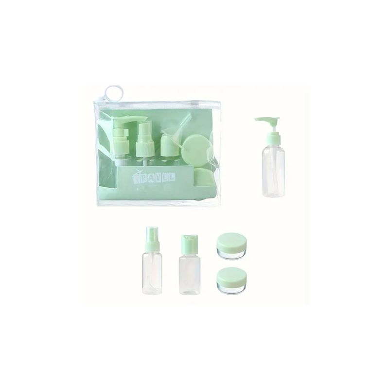 GENERICO - Kit De Viaje Portátil Botella De Vacío Dispensador Líquidos