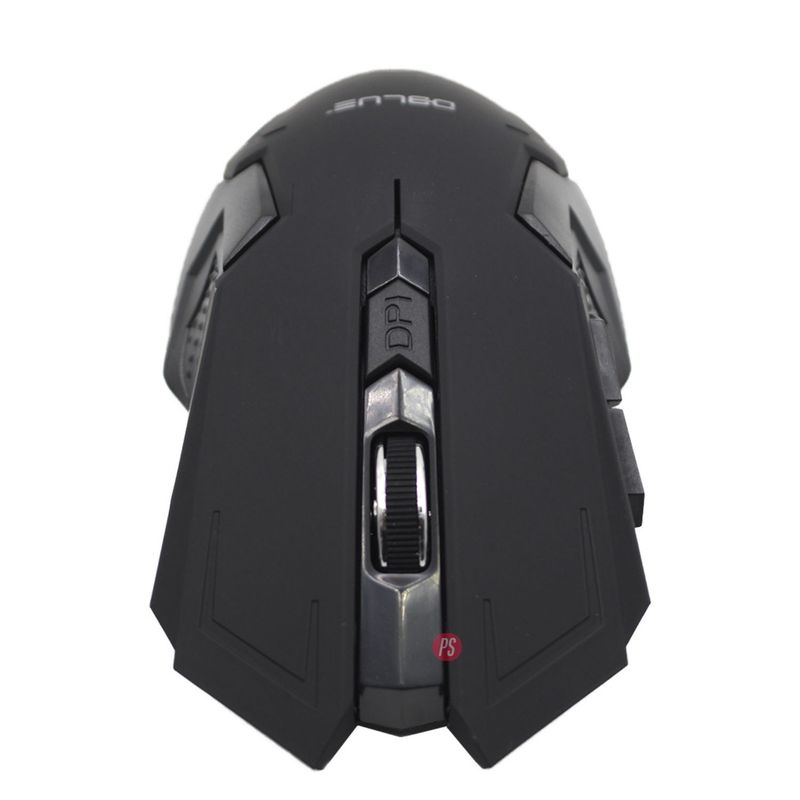 DBLUE - Mouse Óptico Inalámbrico Diseño Color Negro - Ps