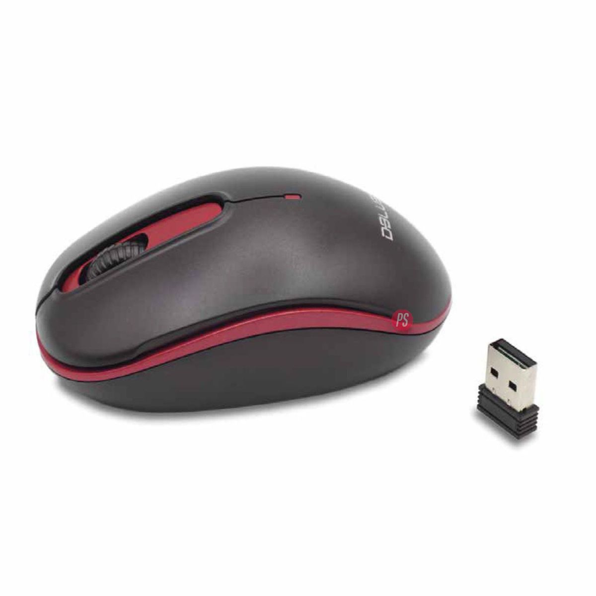 DBLUE - Mouse Inalámbrico Óptico 1000dpi Color Rojo - Ps