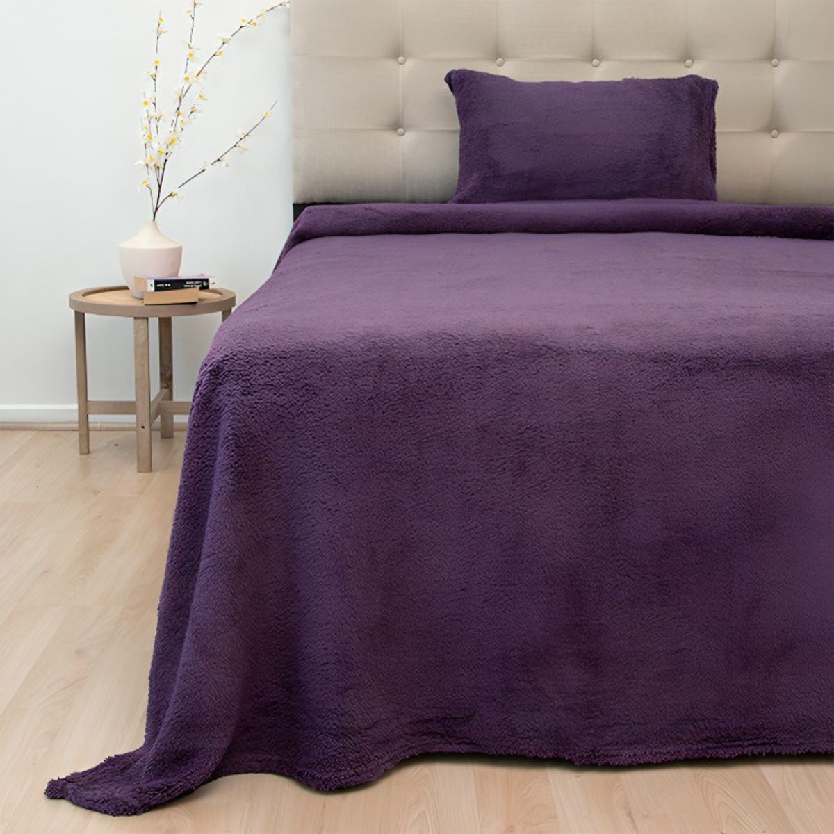 DORAL - Sábanas Chiporro Lisa 1,5 Plazas / Morado– Doral