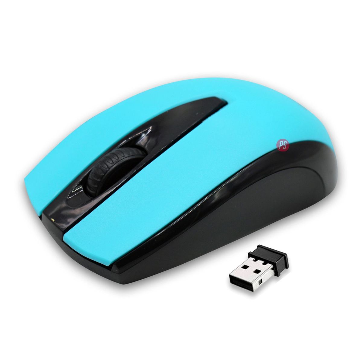 DBLUE - Mouse Inalámbrico Óptico 1200 Dpi Color Azul - Ps