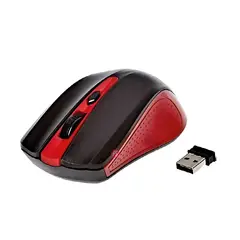 DBLUE - Mouse Inalámbrico Óptico De 3 Botones Color Rojo - Ps