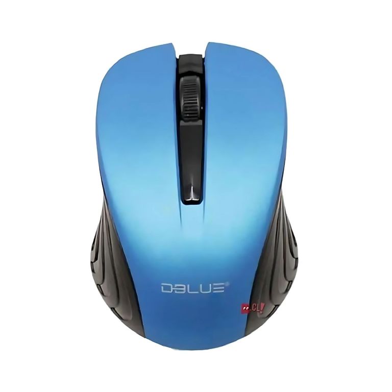 Mouse Inalambrico Optico Con Receptor Micro Usb Azul - Ps