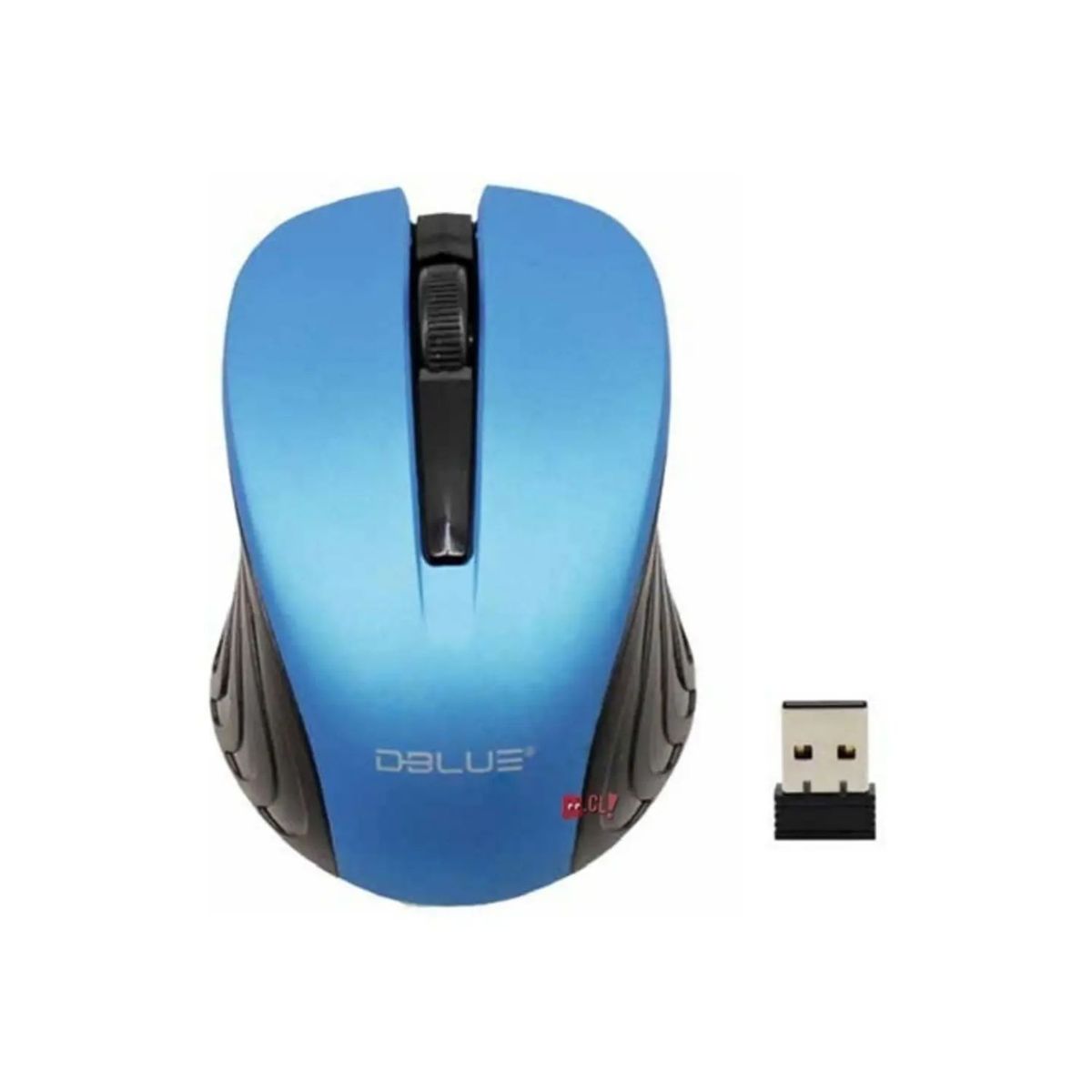 DBLUE - Mouse Inalámbrico Óptico Con Receptor Micro Usb Azul - Ps