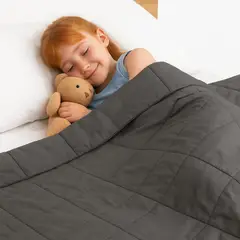 GLOWUP - Manta De Gravedad niños gris 1,4 kg 122x92 cm Manta de peso