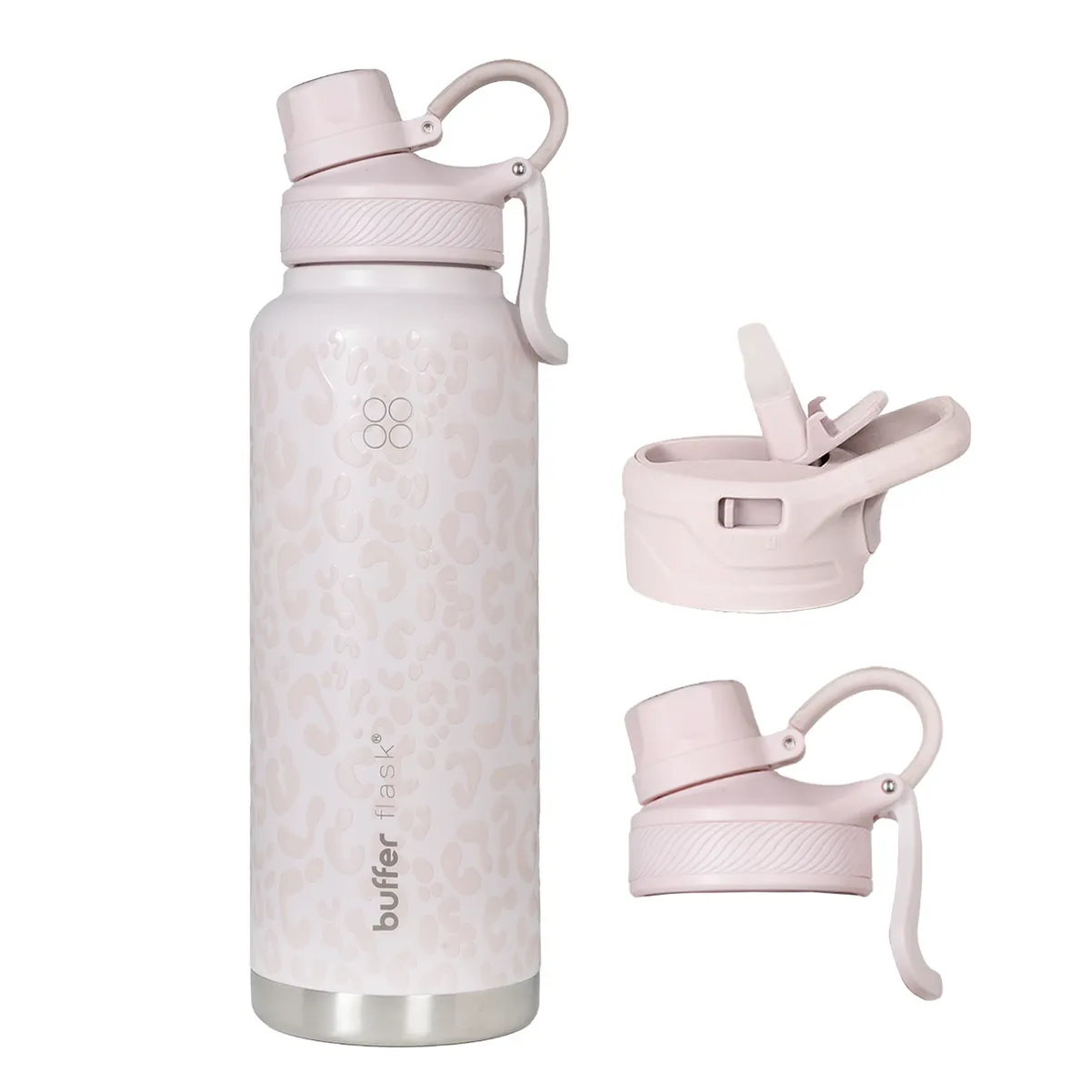 BUFFER FLASK - Botella Termica Agua Acero Inox Buffer 1.2 - Rosa claro