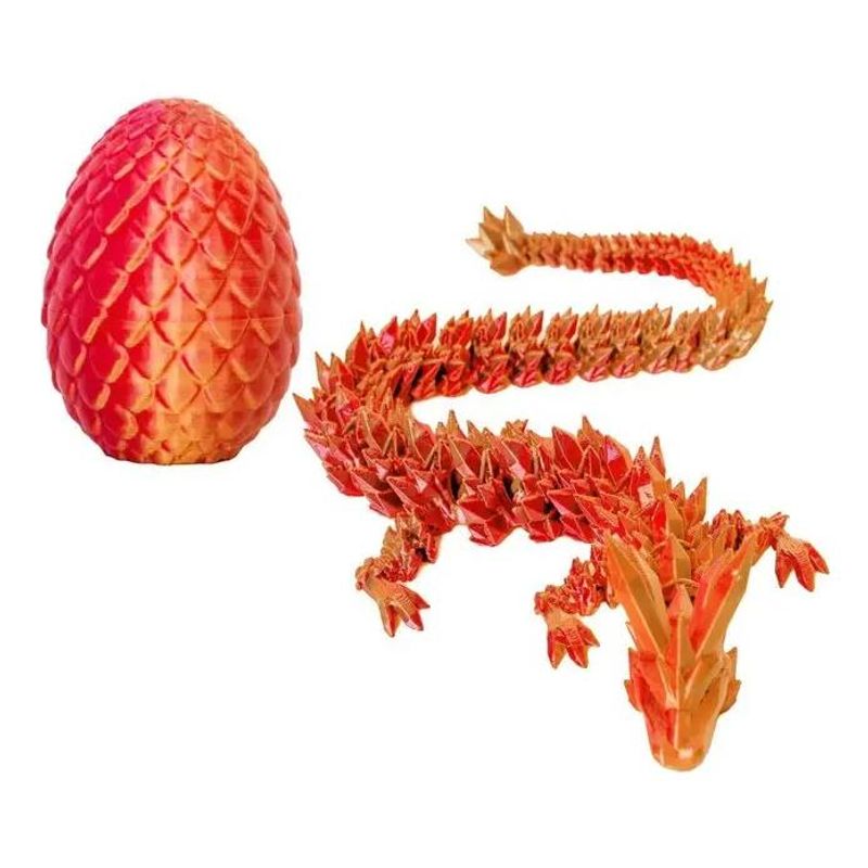 GENERICO - Huevo Dragón de Cristal Articulado para Coleccionistas