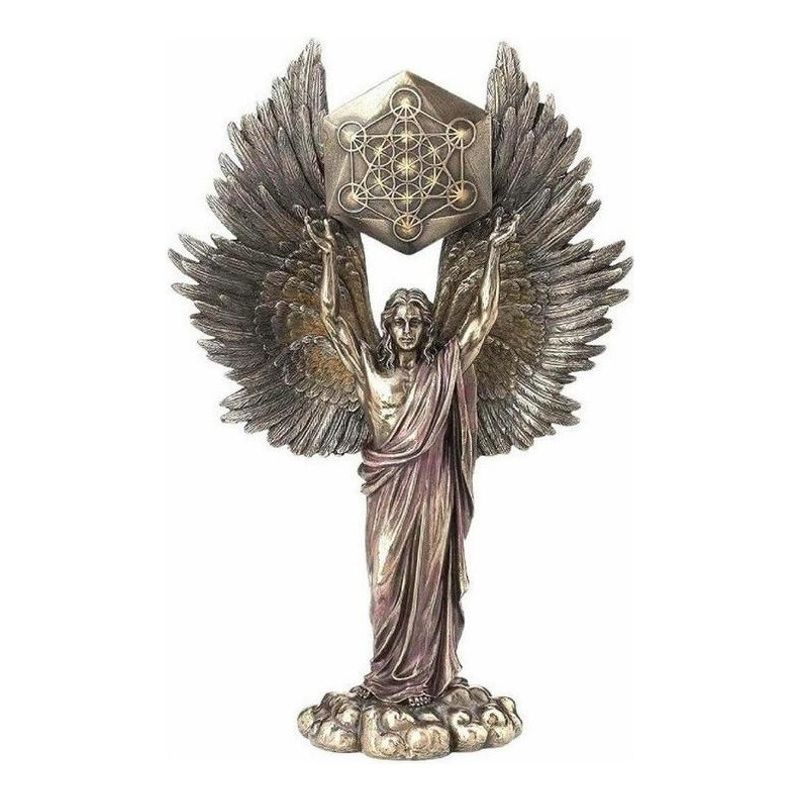 GENERICO - Escultura Arcángel Metatrón en Resina con Detalles Brillantes