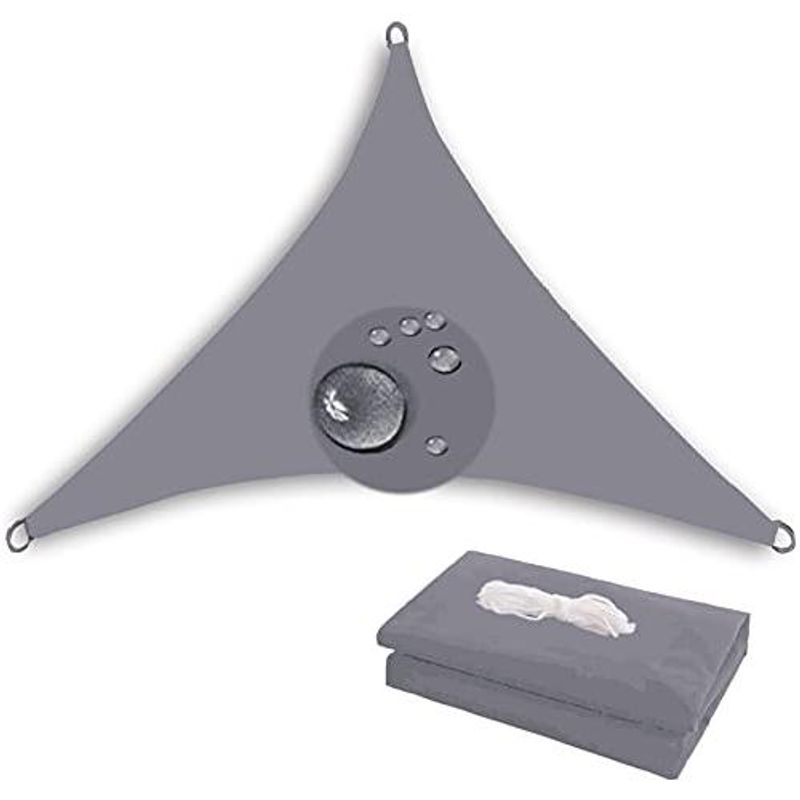 GENERICO - Vela de Sombra Triangular Impermeable de 12 pies