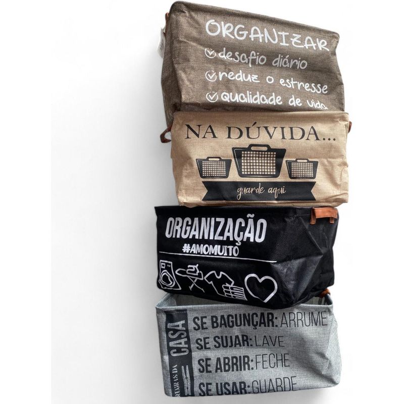 GENERICO - Cajas Plegables Organizadoras para Ropa y Juguetes Pack de 4
