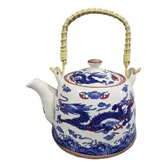 GENERICO - Tetera de Cerámica con Infusor de Acero 900 mL Elegante