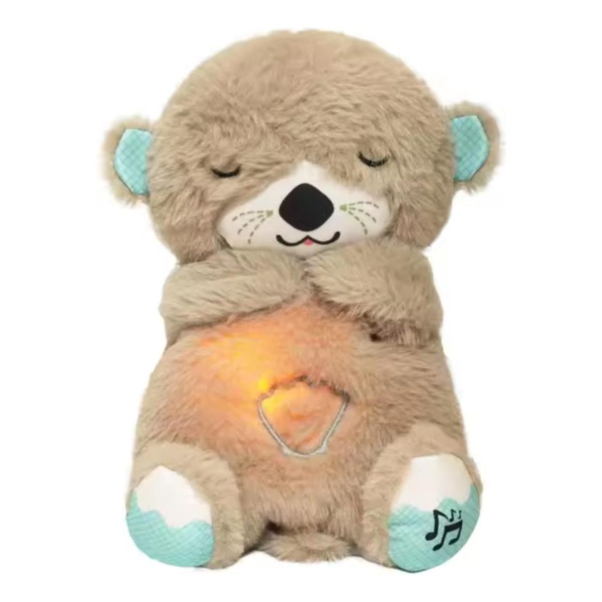GENERICO - Nutria Peluche Calmante con Sonidos y Luces para Bebés