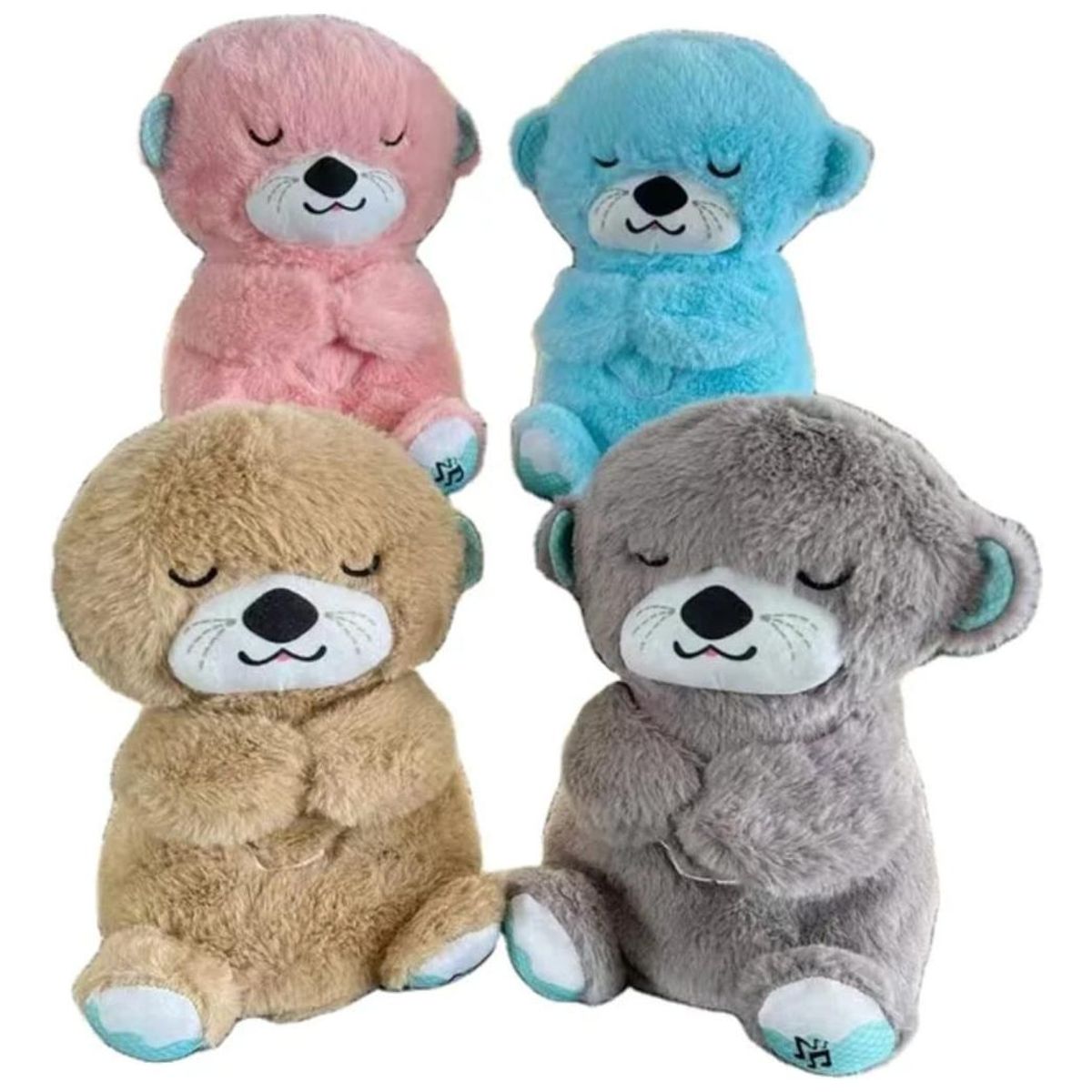 GENERICO - Nutria de Peluche Calmante con Música y Luces para Bebé