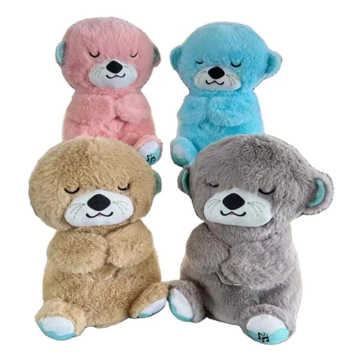 GENERICO - Nutria de Peluche Calmante con Música y Luces para Bebé