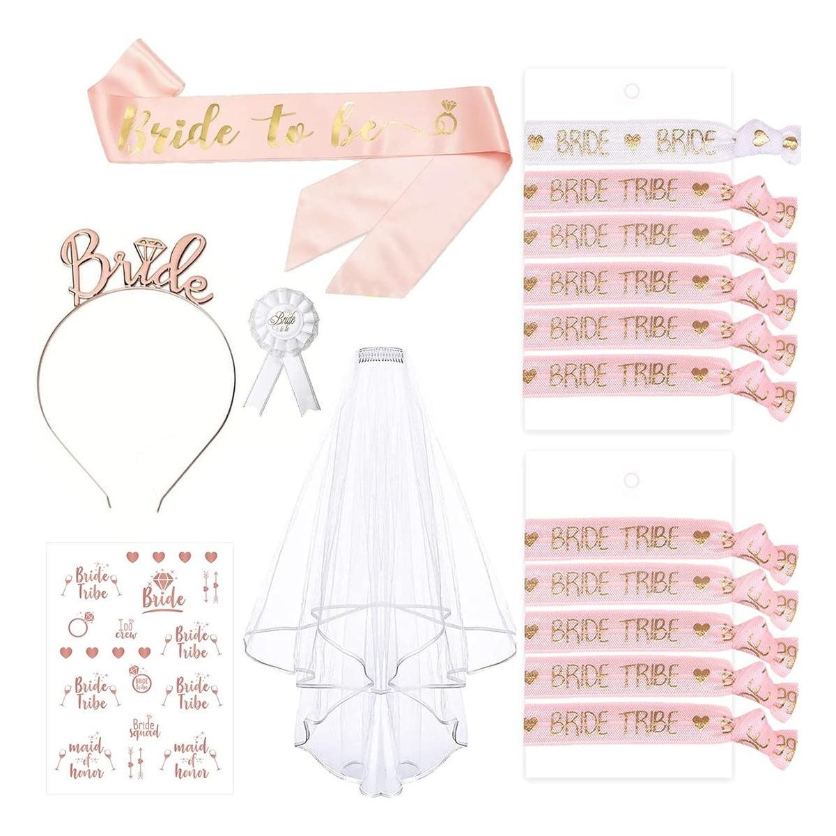 GENERICO - Kit de Fiesta para Despedida de Soltera con Accesorios Elegantes