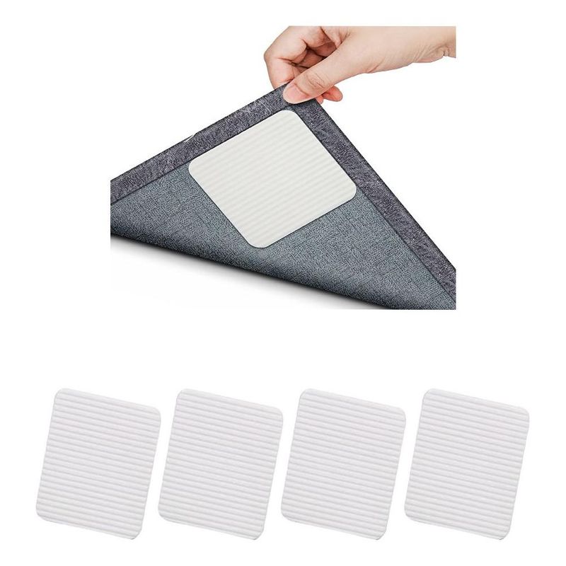 GENERICO - Almohadillas Antideslizantes para Alfombras Reutilizables X4