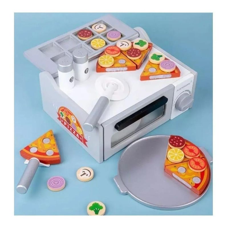 GENERICO - Horno de Pizza de Madera Juguete Didáctico para Niños