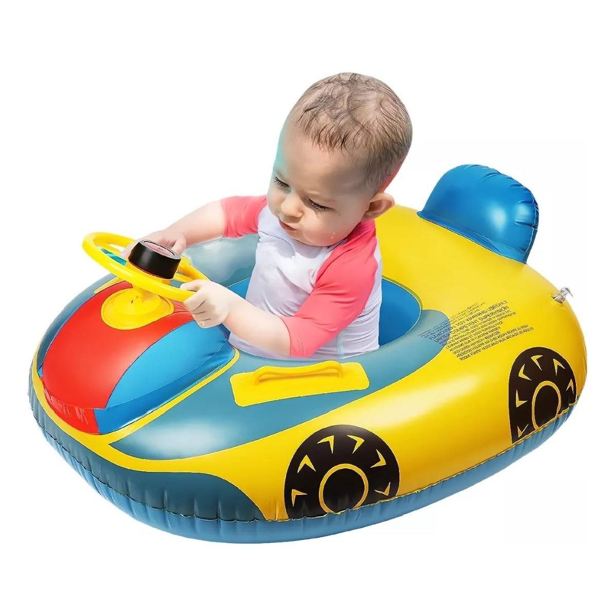 GENERICO - Flotador Inflable Auto para Niños con Mango Seguro