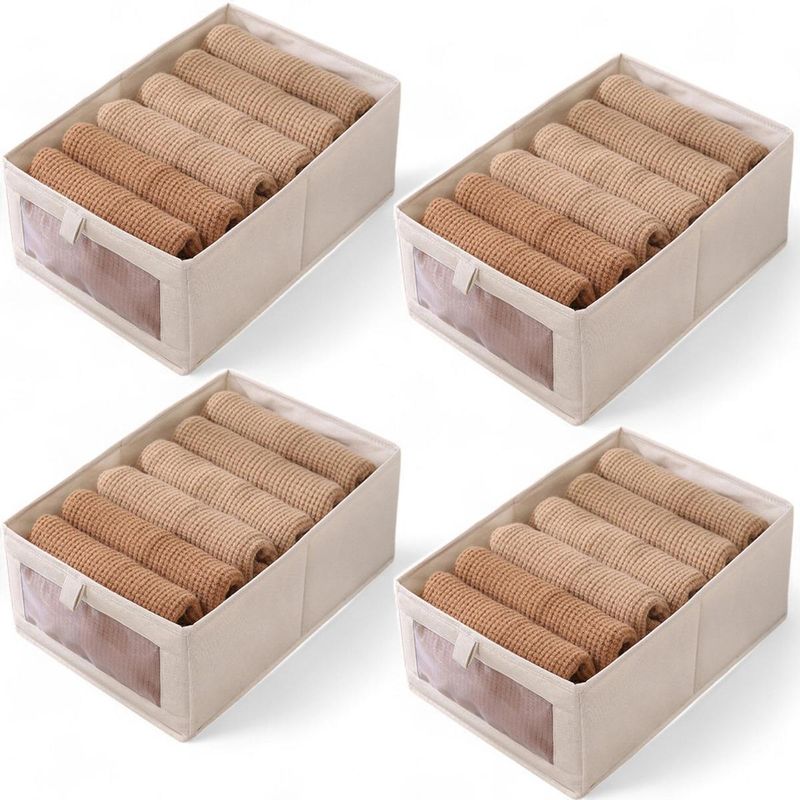 GENERICO - Cajas Organizadoras Plegables para Ropa y Accesorios 4 unidades