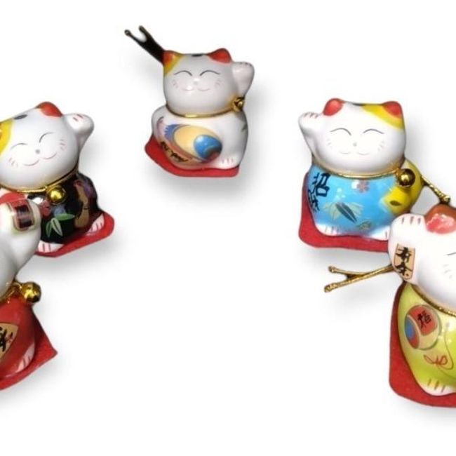 GENERICO - Gato de la Suerte Chino en Cerámica Estatua Original