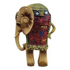GENERICO - Elefante Decorativo en Polyresina para el Hogar y la Suerte