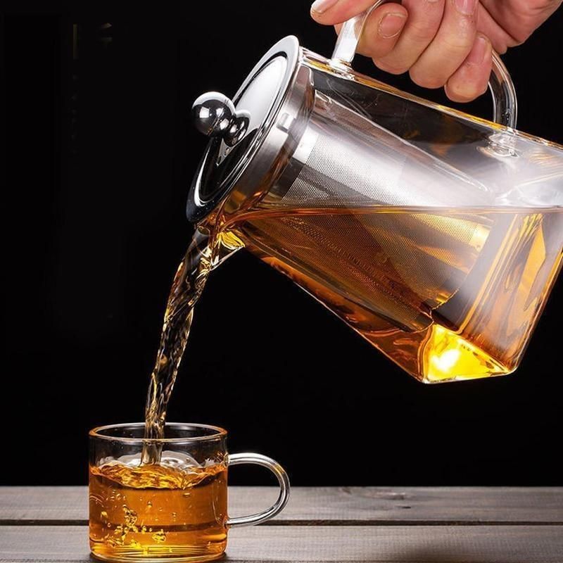 GENERICO - Tetera de Vidrio con Infusor para Deliciosas Infusiones