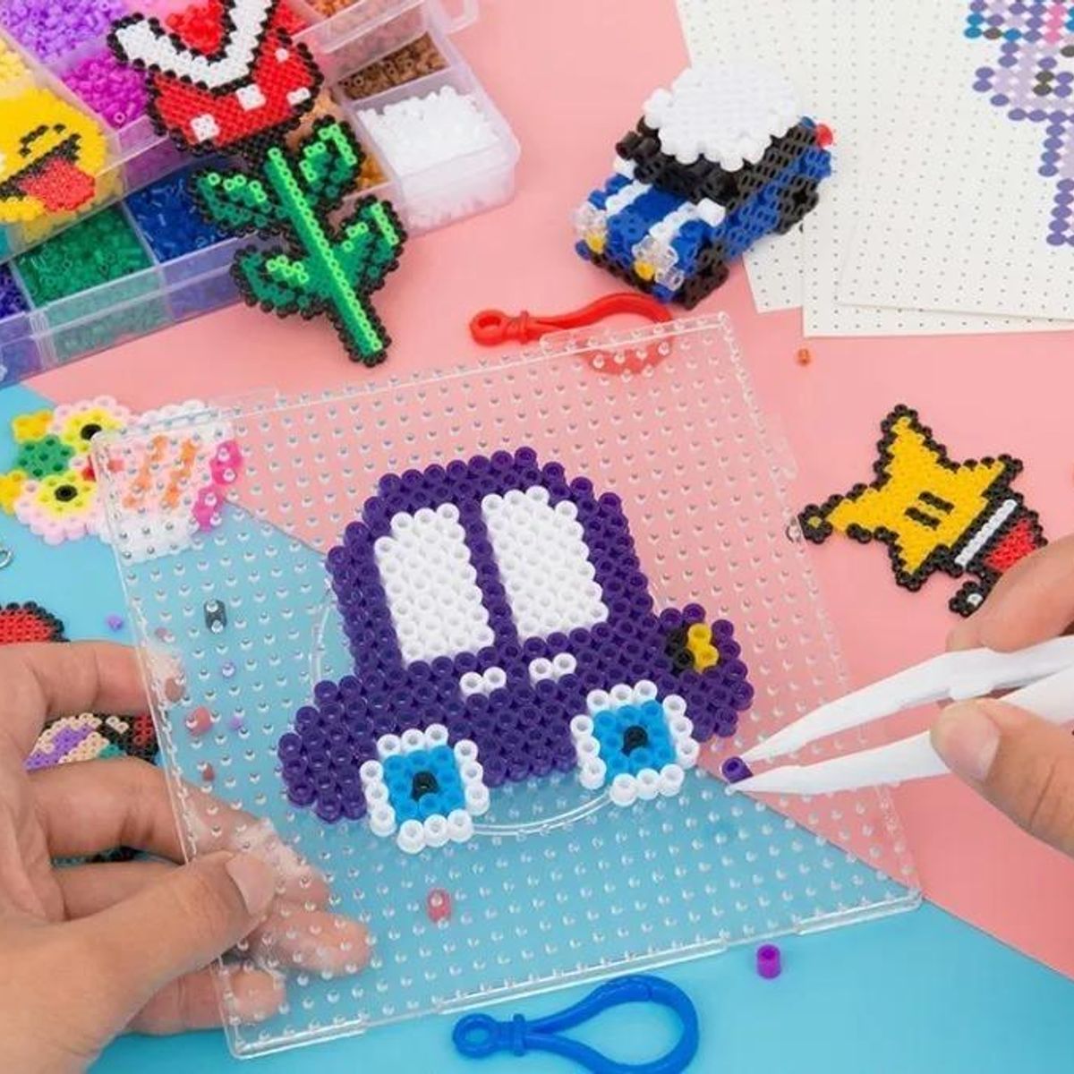 GENERICO - Kit Creativo de 6300 Cuentas de Colores para Manualidades