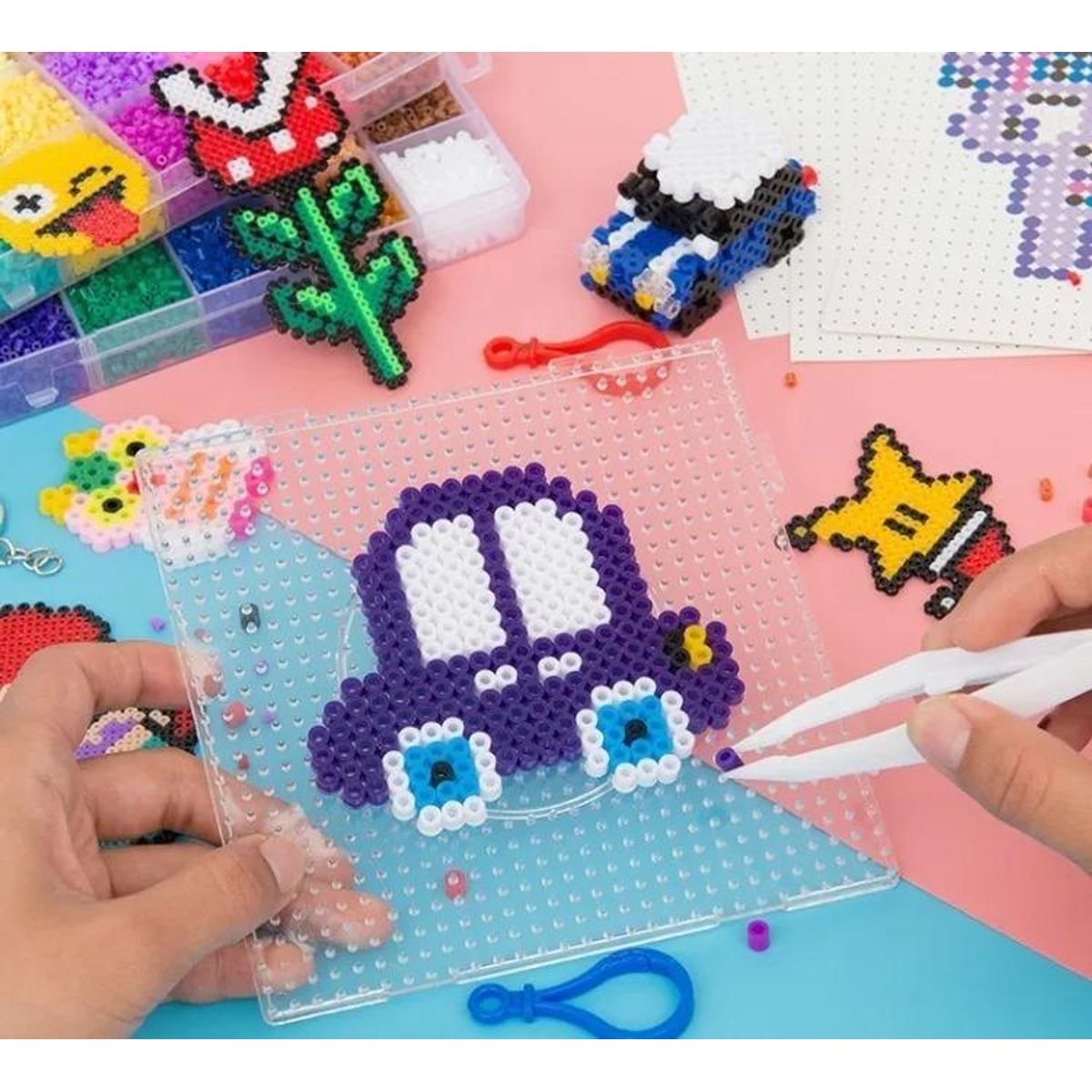 GENERICO - Kit Creativo de 6300 Cuentas de Colores para Manualidades