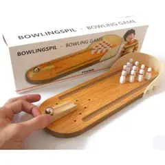 GENERICO - Divertido Juego de Bolos de Madera para Mesa y Destreza