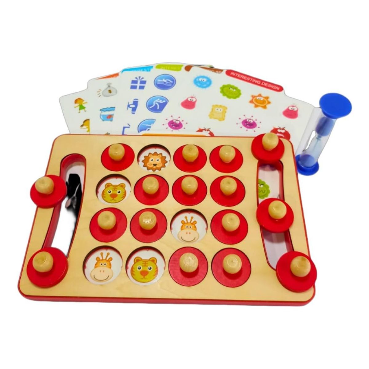 GENERICO - Juego de Memoria Didáctico en Madera para Niños