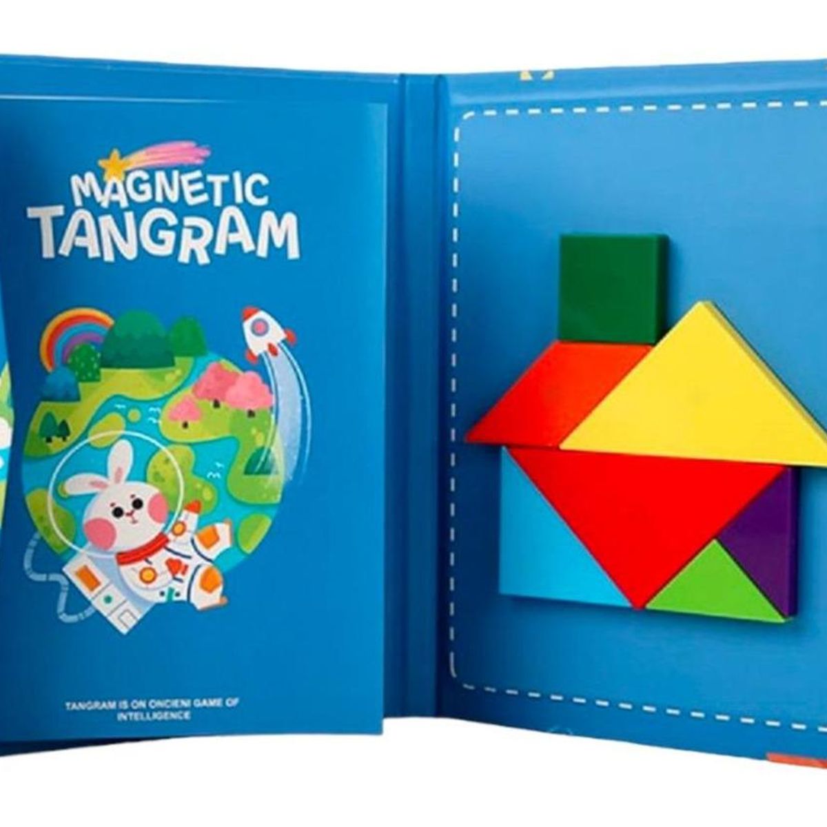 GENERICO - Rompecabezas Magnético Espacial con Conejo para Niños 3+