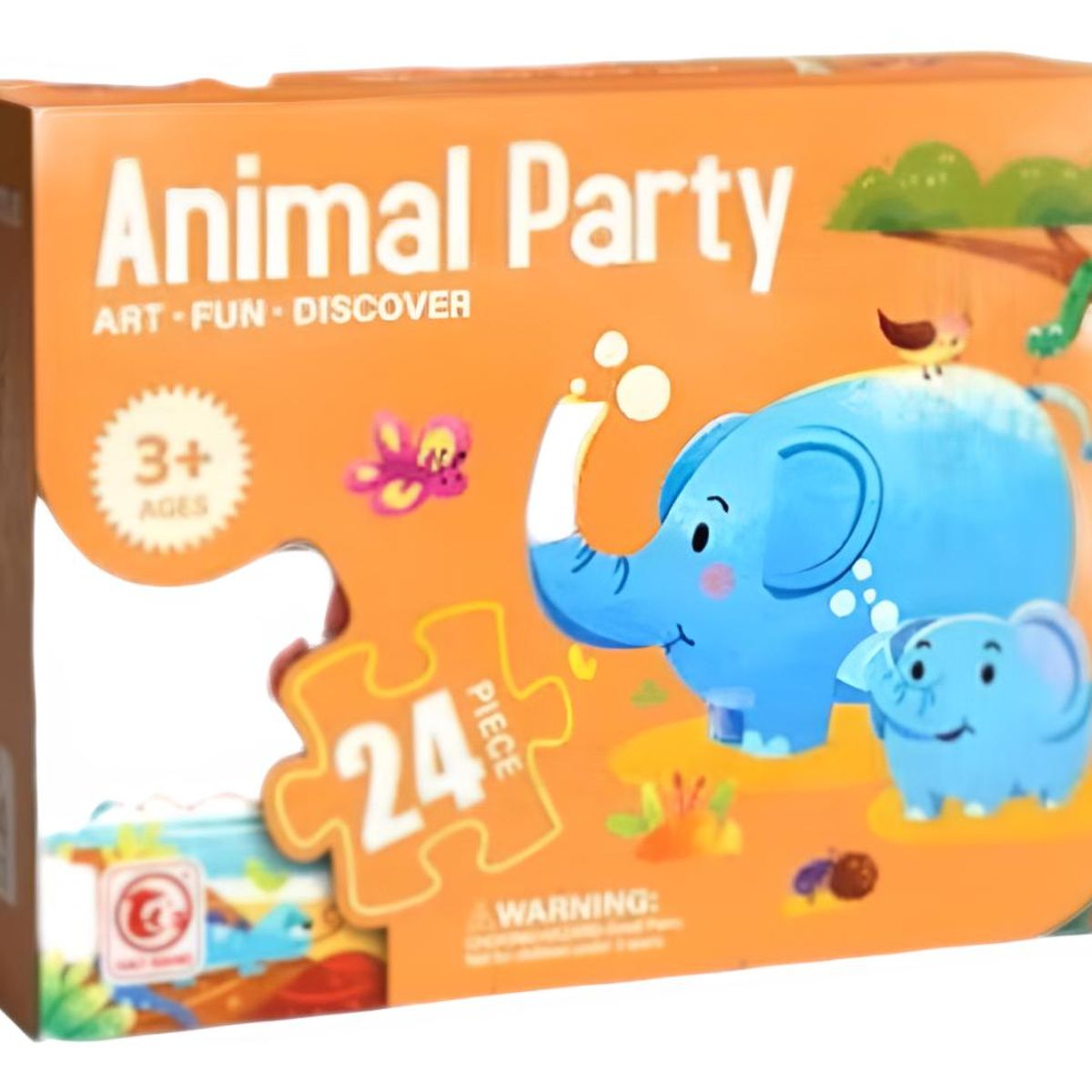 GENERICO - Rompecabezas de Cartón 24 Piezas Fiesta de Animales