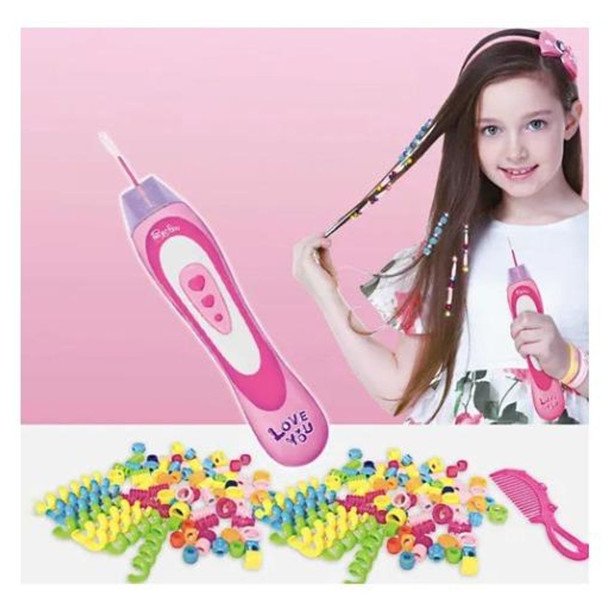 GENERICO - Trenzador de Pelo Rápido para Niñas Diversión y Estilo