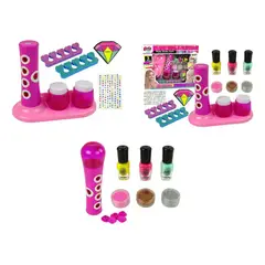 GENERICO - Kit Creativo de Manicura con Glitter para Niñas Divertidas