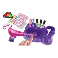 GENERICO - Kit de Manicura Creativo con Esmaltes y Glitter para Niñas