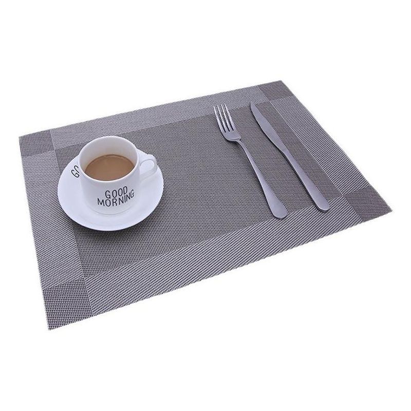 GENERICO - Individuales Trenzados Resistentes al Calor para Mesa 4 Pzs