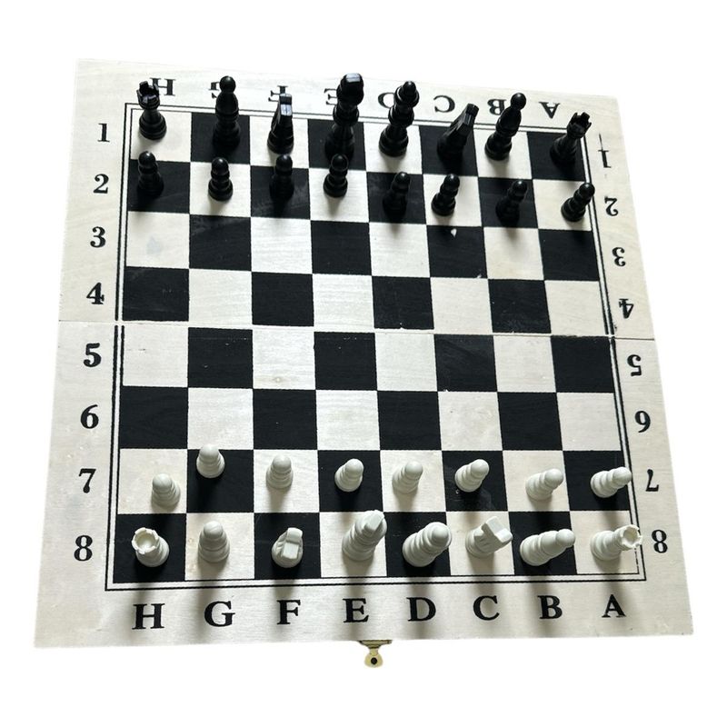GENERICO - Juego de Ajedrez en Madera de 40x40 cm para Estrategas