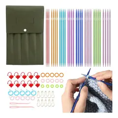 GENERICO - Set Completo de Palillos Doble Punta para Tejer Accesorios