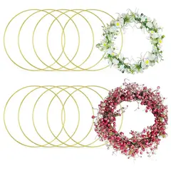 GENERICO - Aros Metálicos Dorados para Manualidades y Decoración DIY