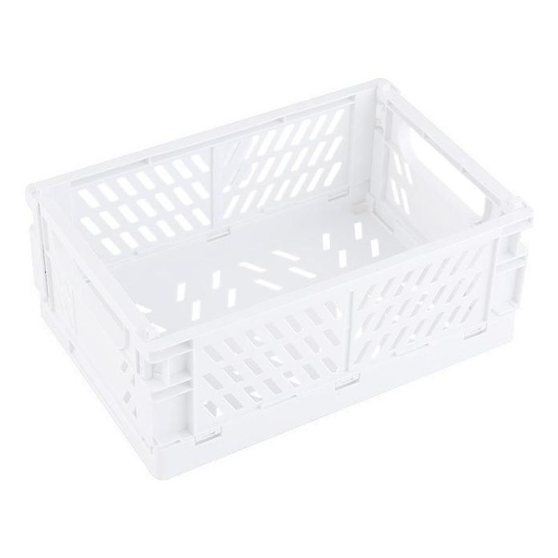 GENERICO - Canasta Plegable Apilable para Organización en Casa u Oficina