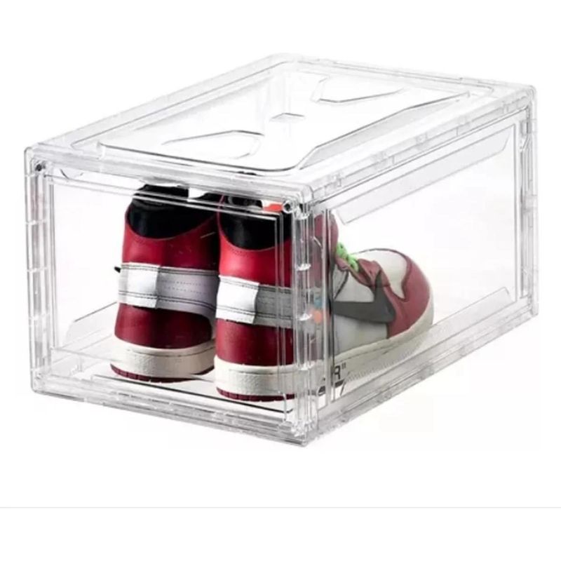 GENERICO - Caja Organizadora Apilable para Zapatos con Apertura Frontal