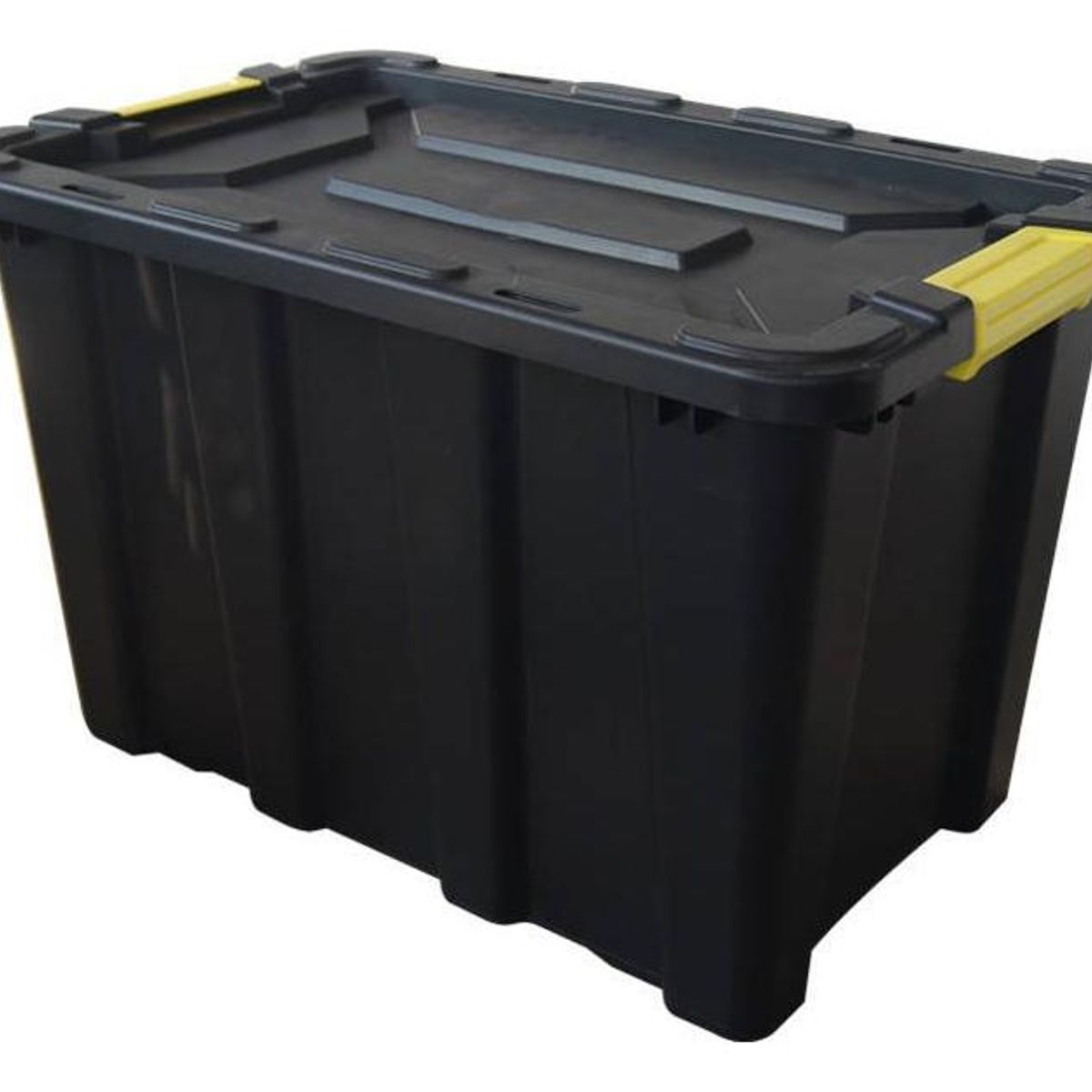 GENERICO - Caja Organizador Plástica de 100L con Asas Amarillas