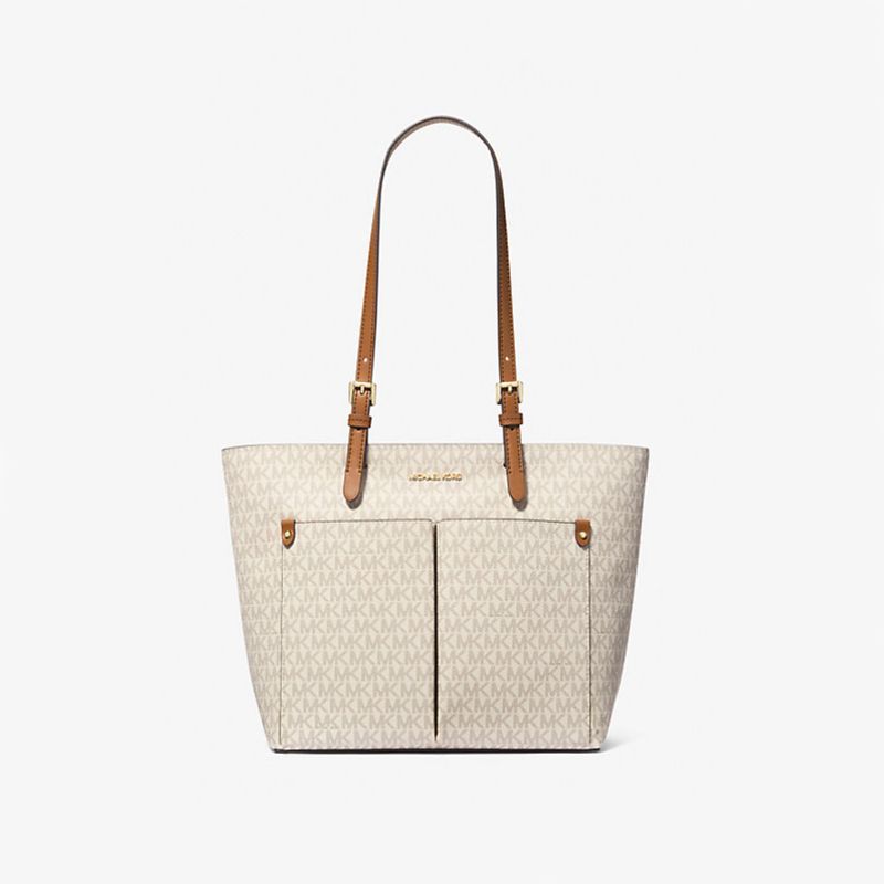 MICHAEL KORS - Bolso tote mediano con bolsillo y logotipo de Jet Set