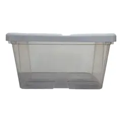 GENERICO - Caja Plástica Multiuso con Tapa 15L - Ideal para Organizar