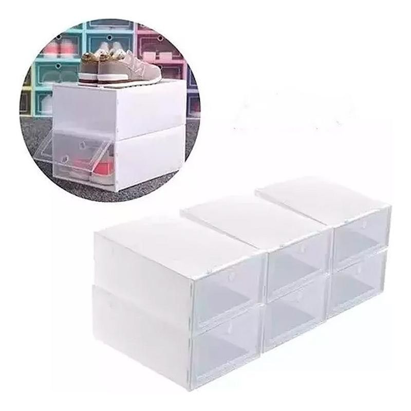 GENERICO - Set de 6 Cajas Transparentes para Organizar Zapatos